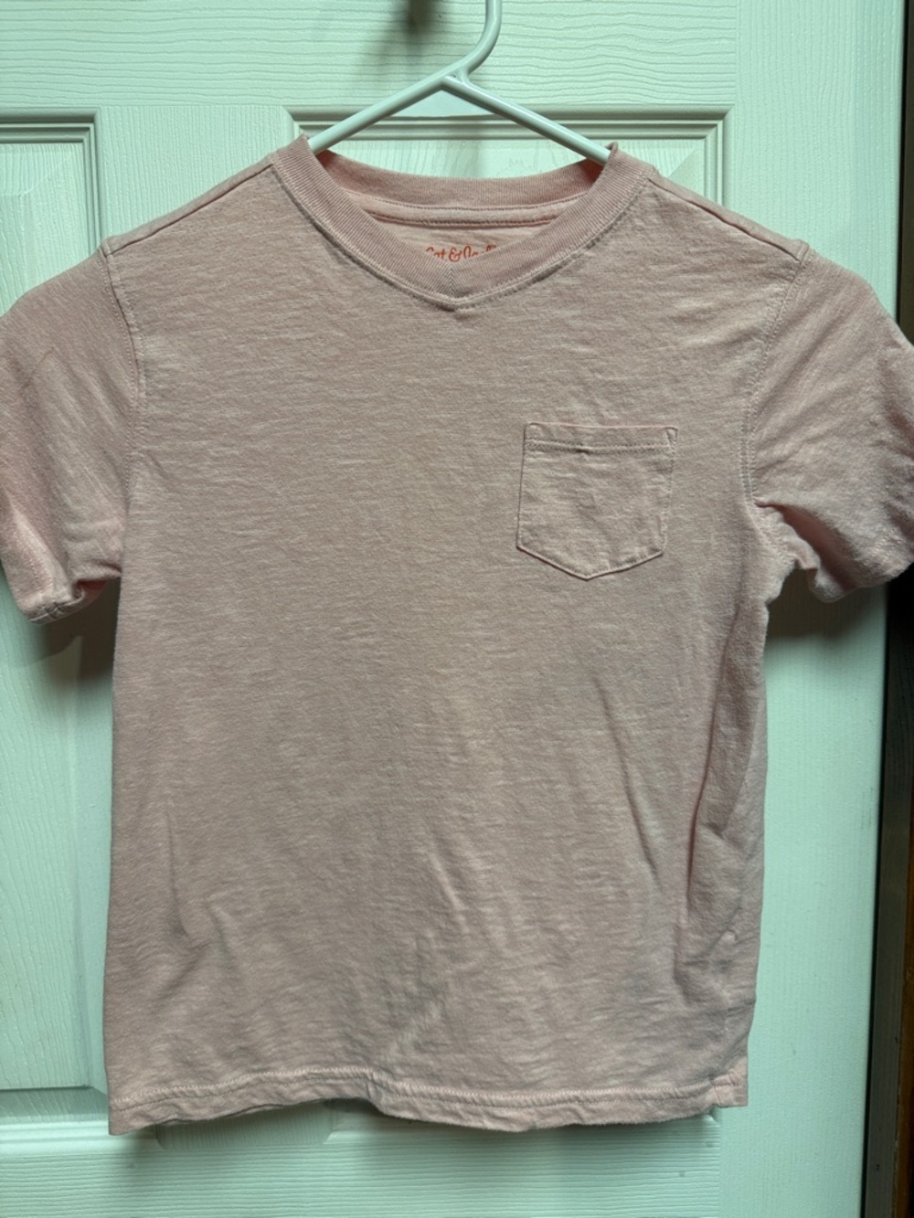 Cat & Jack Light Pink Short Sleeve Pocket Tee